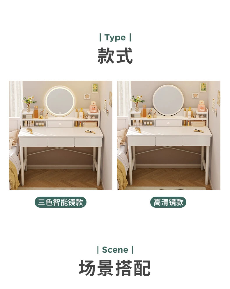 Storage Lacquer Dressing Table Container Items Cabinet Classic Dressing Table Girl Organizers Mdf Penteadeira Dressers Bedroom