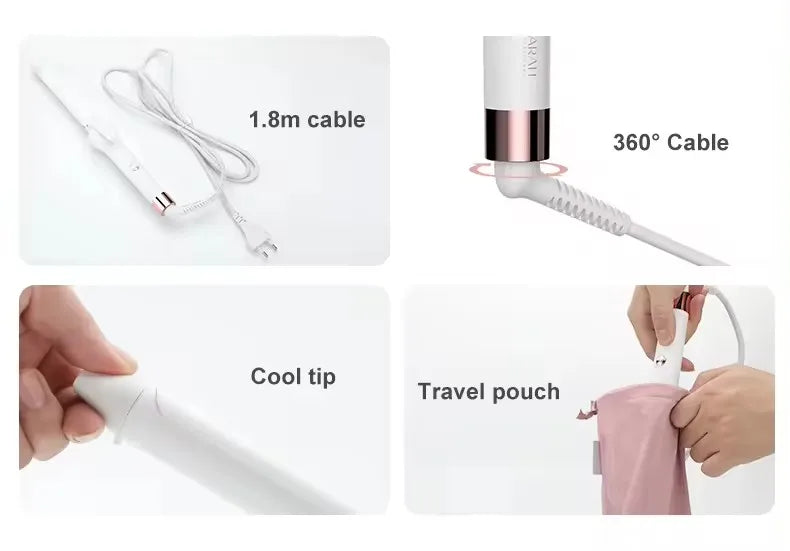IPAHAR Hair Straightener Professional Hair Straightener Electric Hair Brushes Straightener Electric Hot Curler Wet Dry P-201