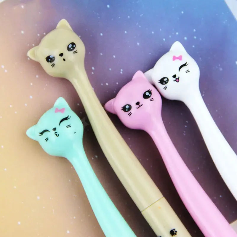 cartoon Cat Gel Pen kawaii stationery pens Office supplies Writing pen school student supplies the gift of the child