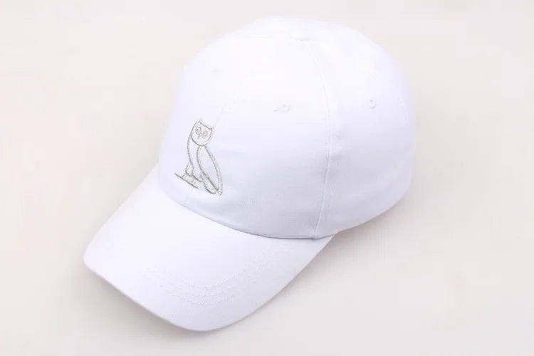 Fashion Trendy Pop Hip Hop Baseball Cap Embroidery Owl Sun Dad Hat for Men Women Streetwear Outdoor Caps Casquette Gorras