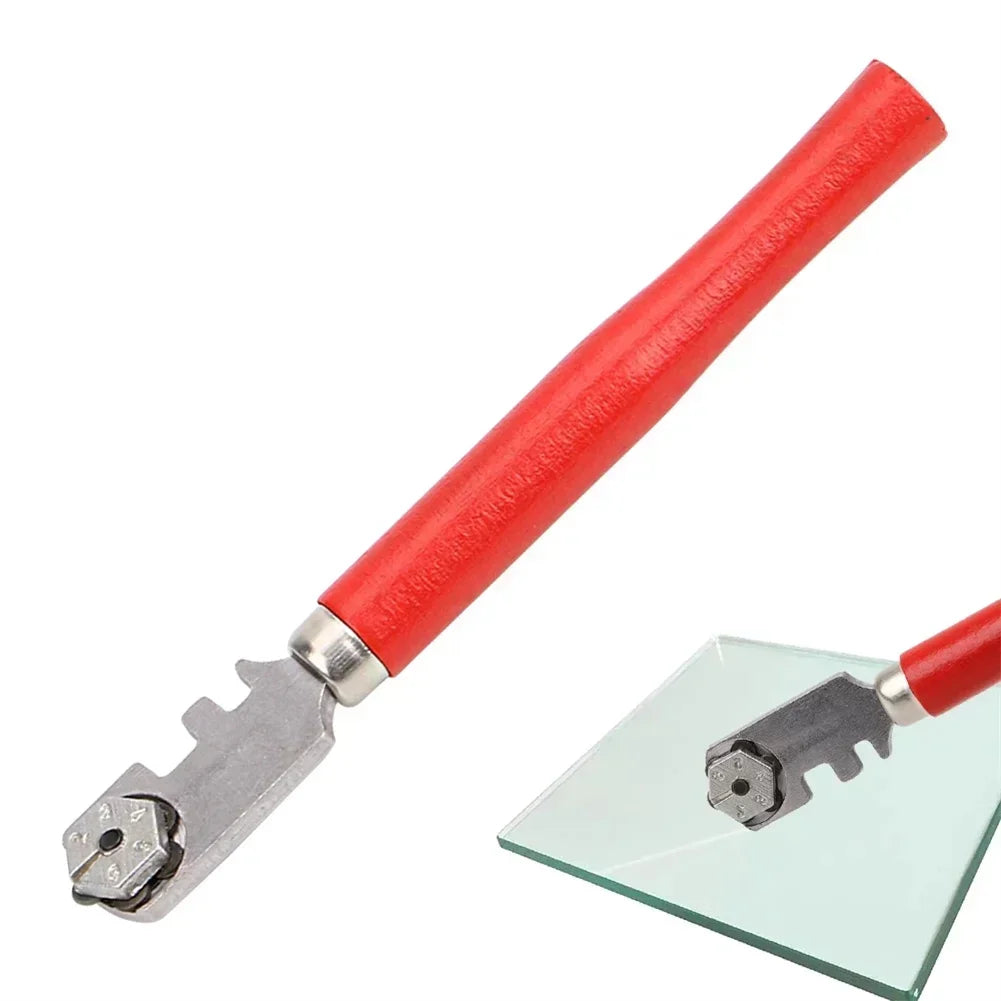Cutting 6-12mm Glass Cutter Glass Cutter For Householdcutting Work Handle Material Wood Iron Durable