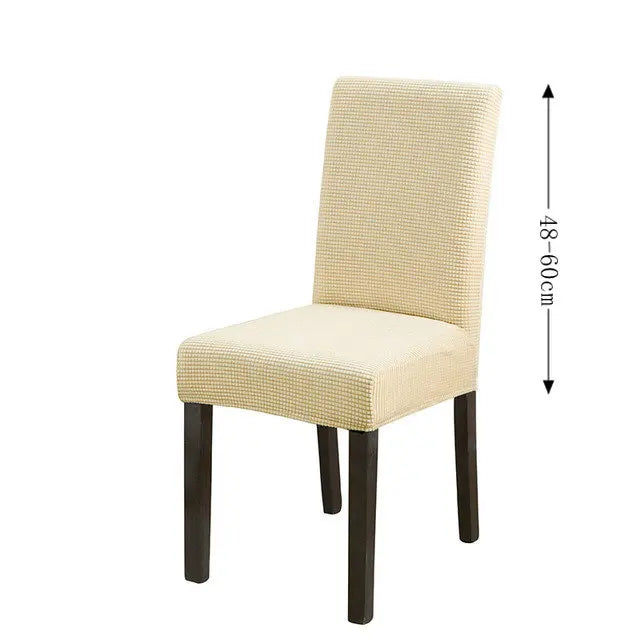 Spandex Dining Room Chairs Cover Jacquard Waterproof Cover For Chairs Washable Parsons Adjustable Seat Covers 2 4 6Set