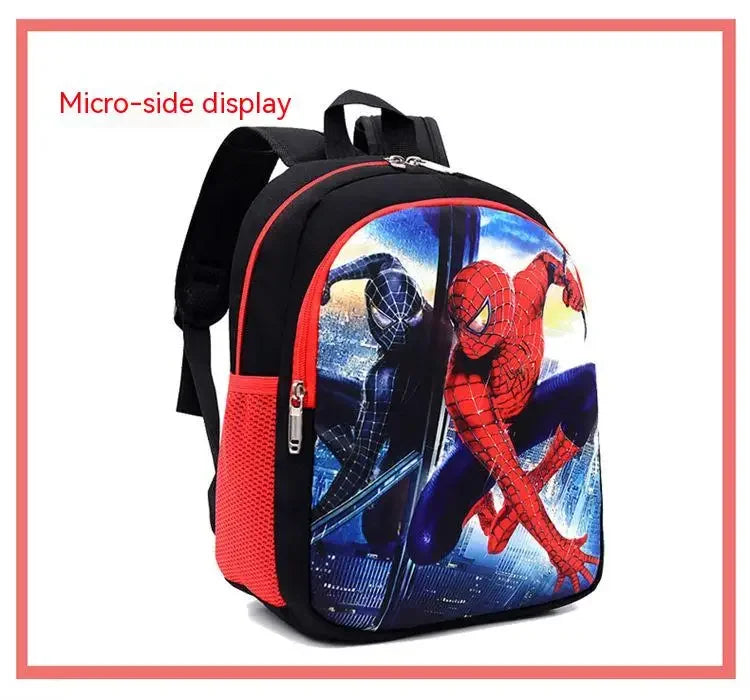 Children schoolbag spider backpack weight-reducing kindergarten Iron Man backpack cartoon large capacity boys and girls backpack