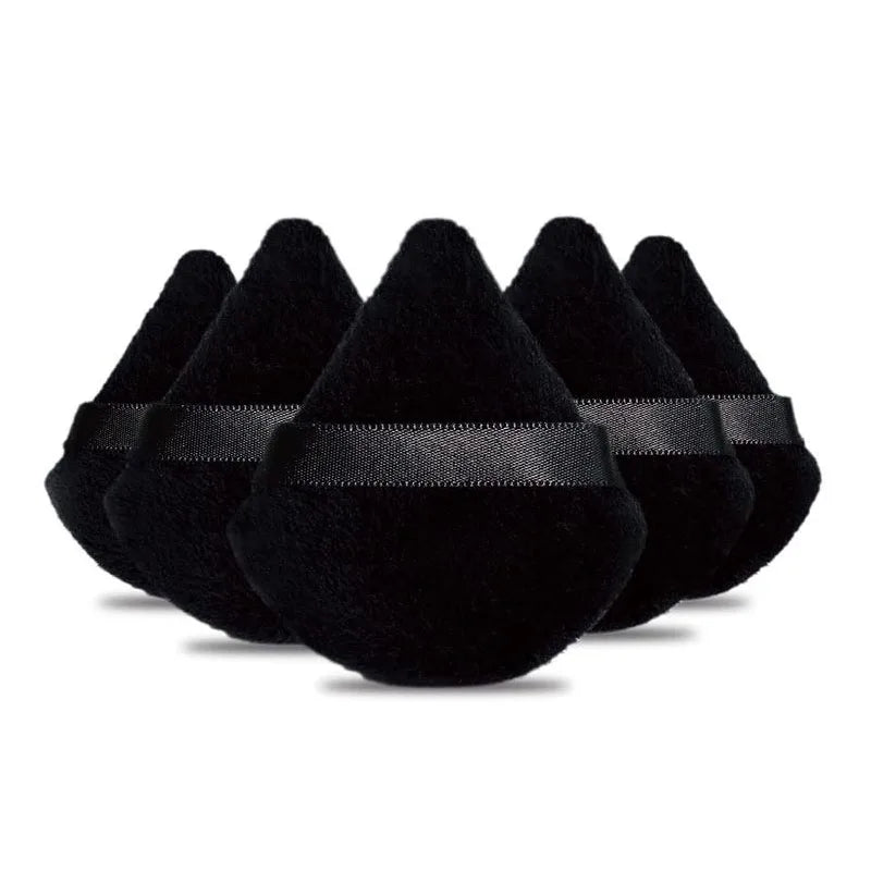 3Pcs Diamond Triangle Powder Puff Face Makeup Tool Sponge Velvet Soft Smooth Facial Beauty Makeup Sponge Cosmetics Accessories