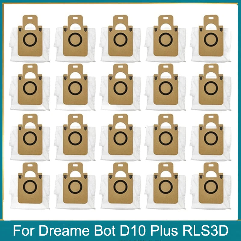 Dust Bag For Dreame Bot D10 Plus Accessories RLS3D Robot Vacuum Cleaner Bags Dirty Bag Replacement Spare Parts