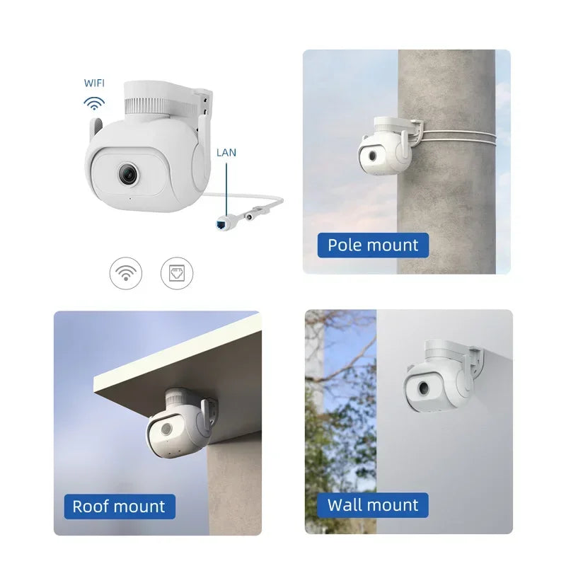 IMILAB Global Wifi Smart Outdoor Camera EC5 EC3 lite 2K Video Surveillance Floodlight Night Vision 360° Tracking For Mi Home APP