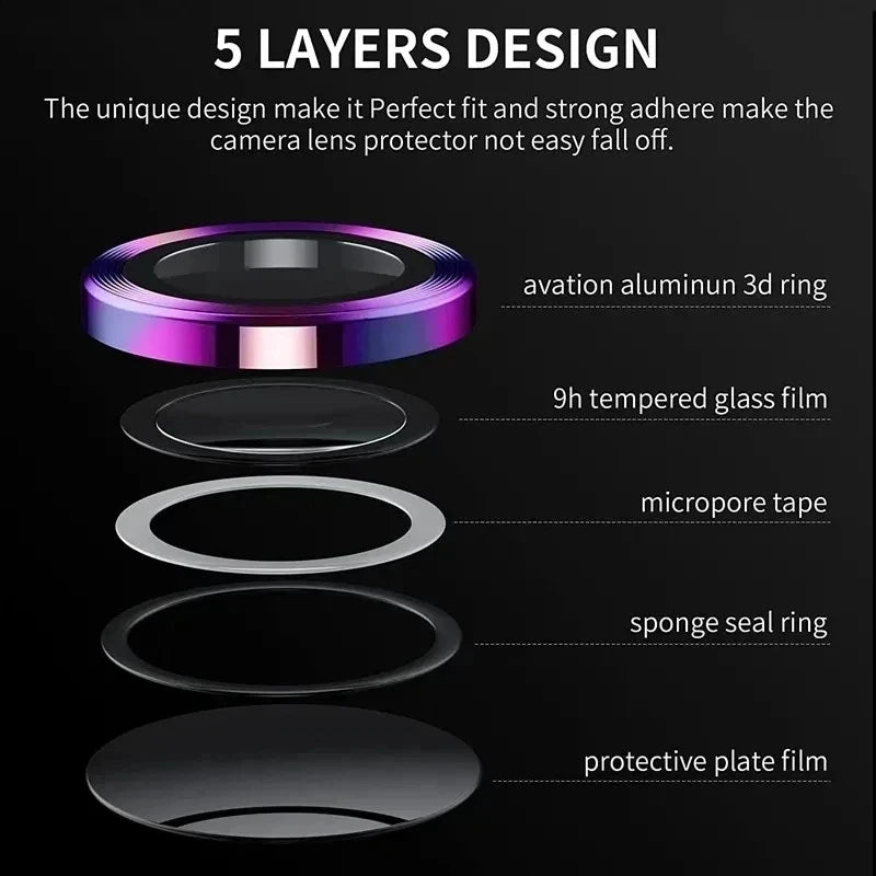 Camera Protector Glass for Xiaomi Redmi Note 13 Pro Plus / Note13 13pro+ 5G 4G Lens Metal Ring Protective Cap Case