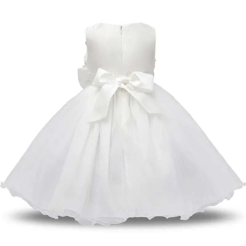 Cute Baby Girls Princess Dress for Party Toddler Summer Tutu Kids Wedding Birthday Dresses for 1-5Y Flower Girl Fluffy Gala Gown
