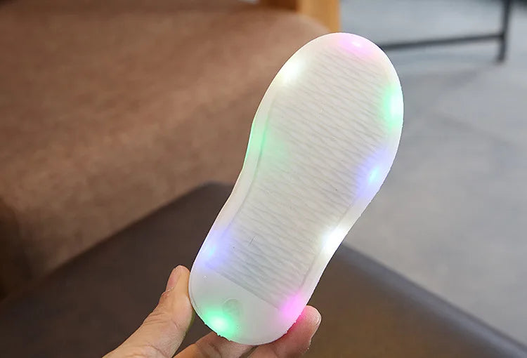 Kid Tennis 2024 Spring and Autumn Children LED Sneakers Boys Glowing Shoes Kids Baby Girls Toddler Shoes with Light Up Luminous