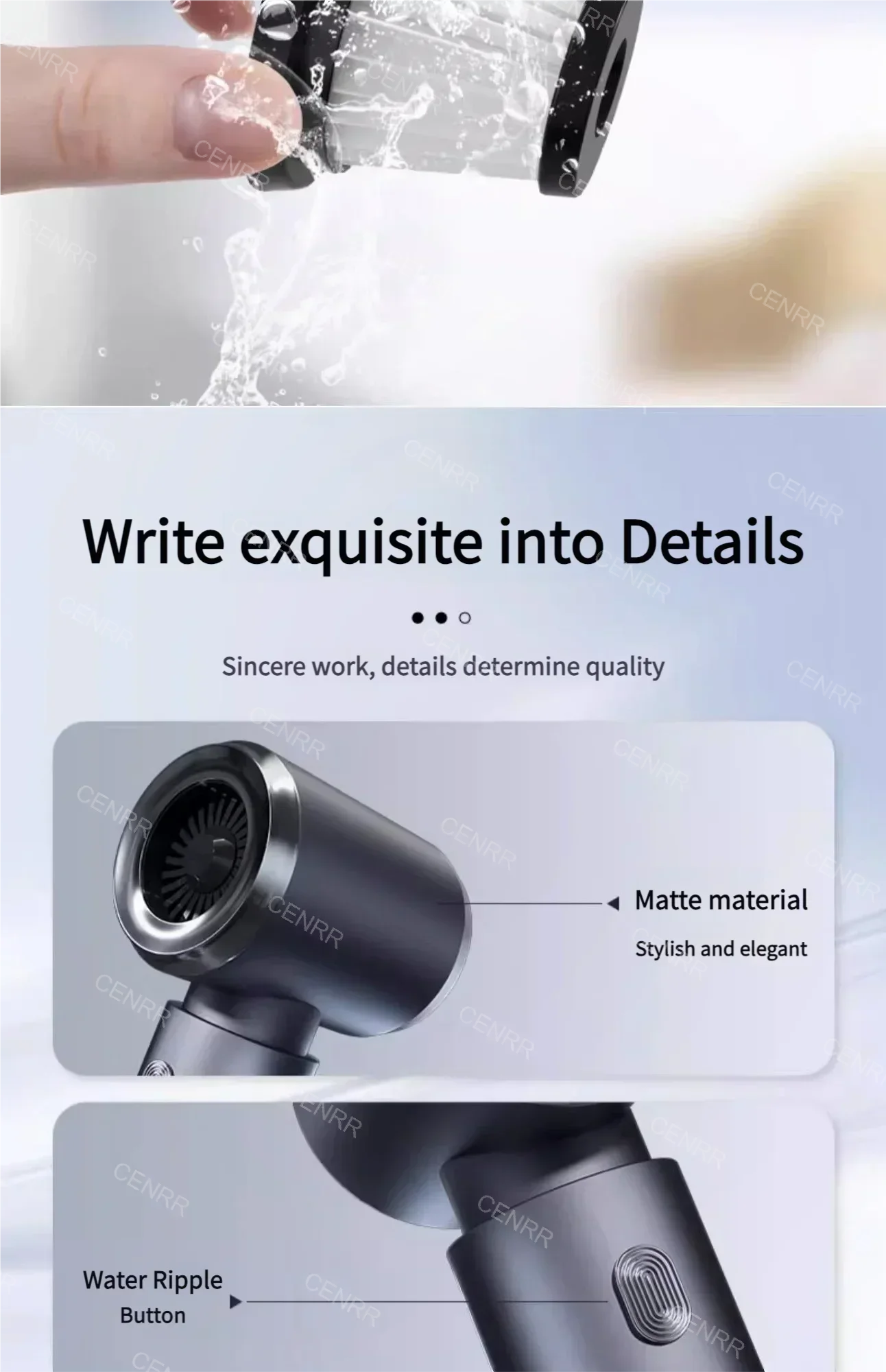 CENRR Car Vacuum Cleaner High Pressure 210000PA Wireless Vacuum Cleaner Cordless Vacuum Cleaner High Suction Cleaning Machine