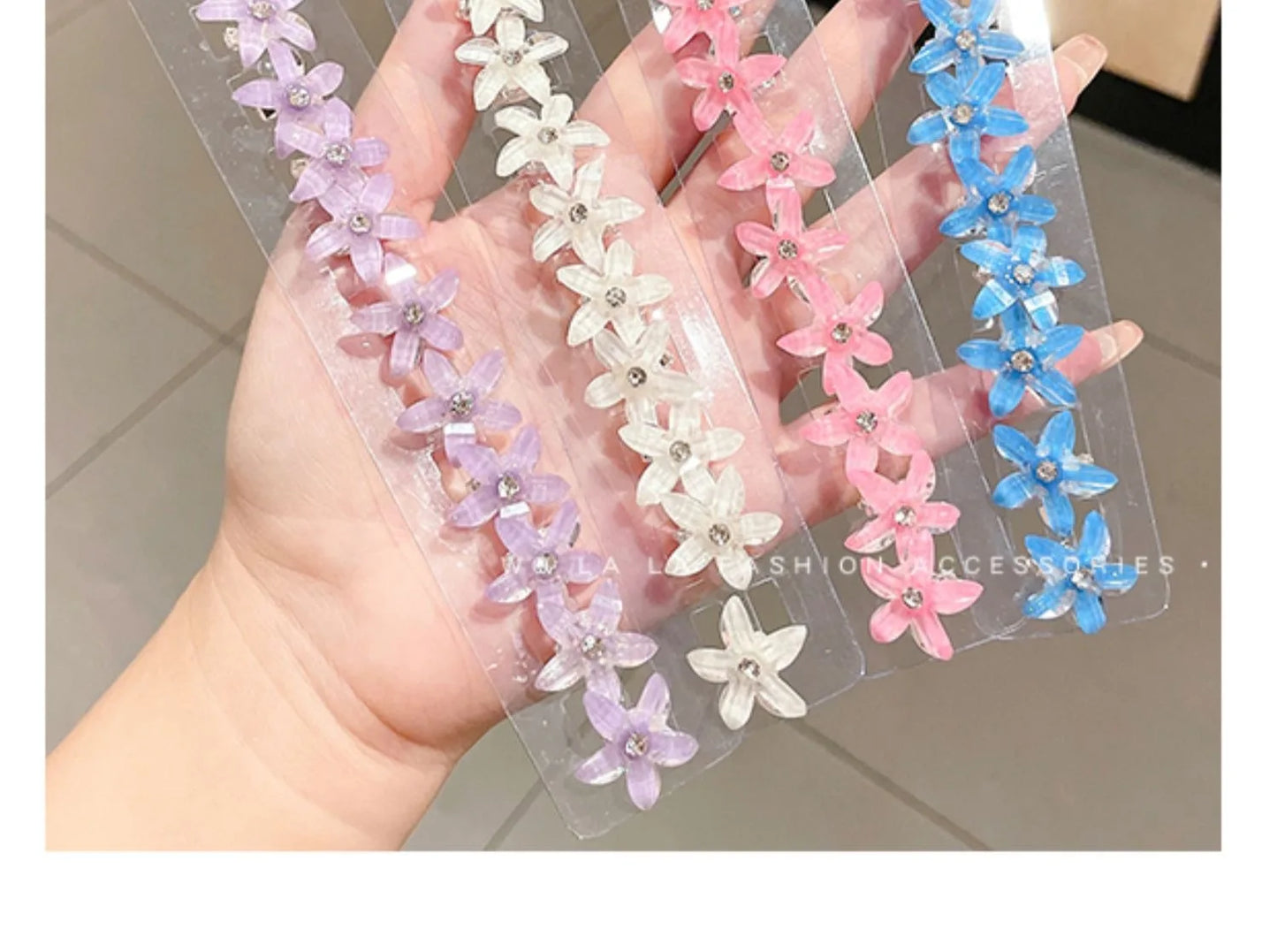 Cute Little Flower Mini Hairpin for Girls Sweet Temperament for Children Simple Braided Hair Ponytail Side Clip Hair Ornament