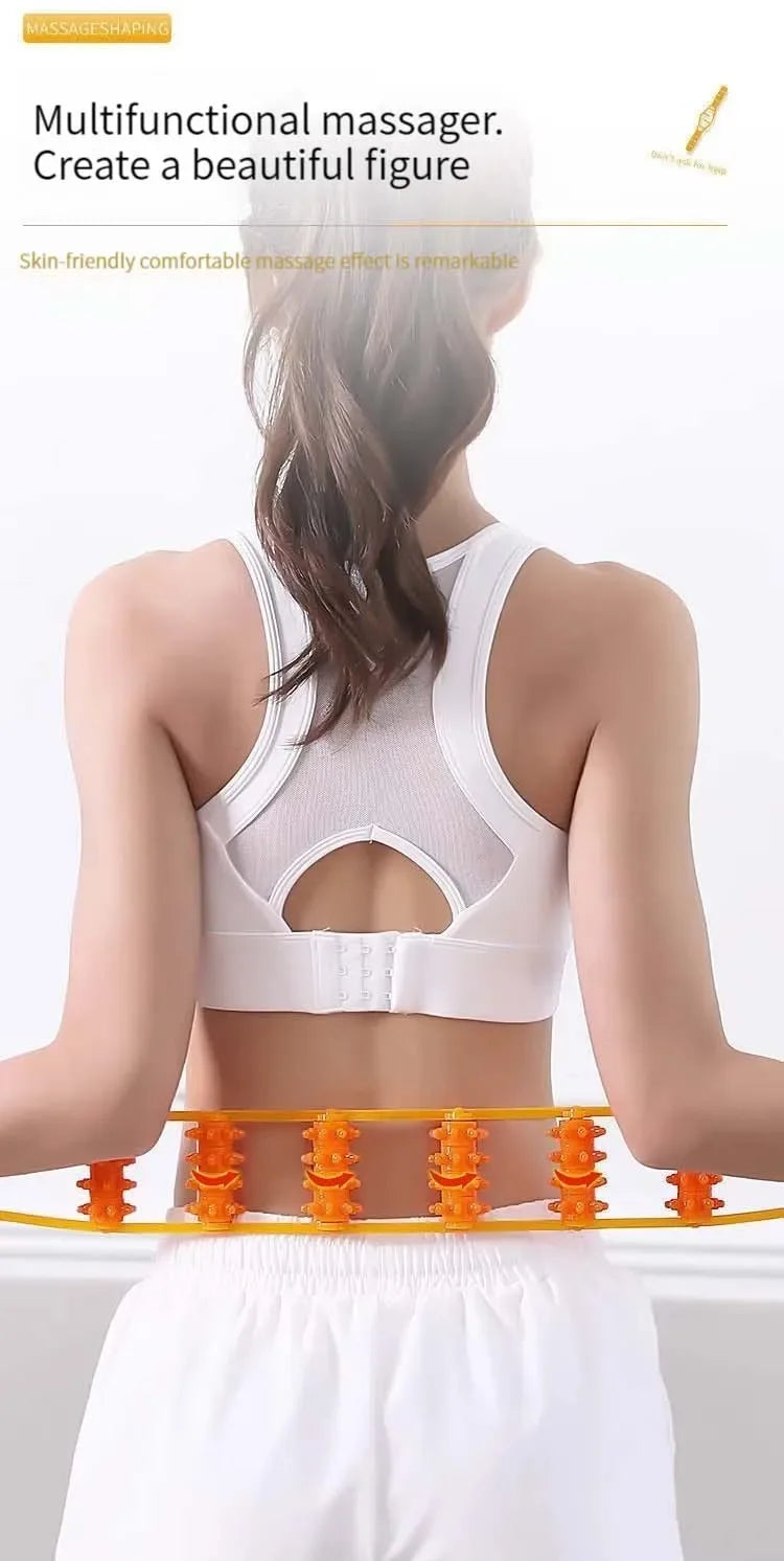 Back Massager Rollers Rope for Back and Neck Manual Massage with Muscle Recovery Massage Tools Relaxation Relief Stress Массажер