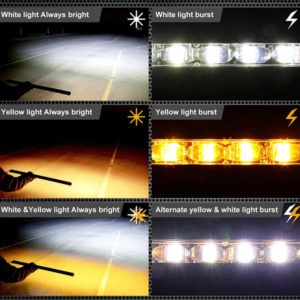 LED Light Bar 6D 8inch 14inch 20inch Off Road Led Bar for Lada Truck 4x4 SUV ATV Niva White Yellow Auto Driving LED Fog Lights