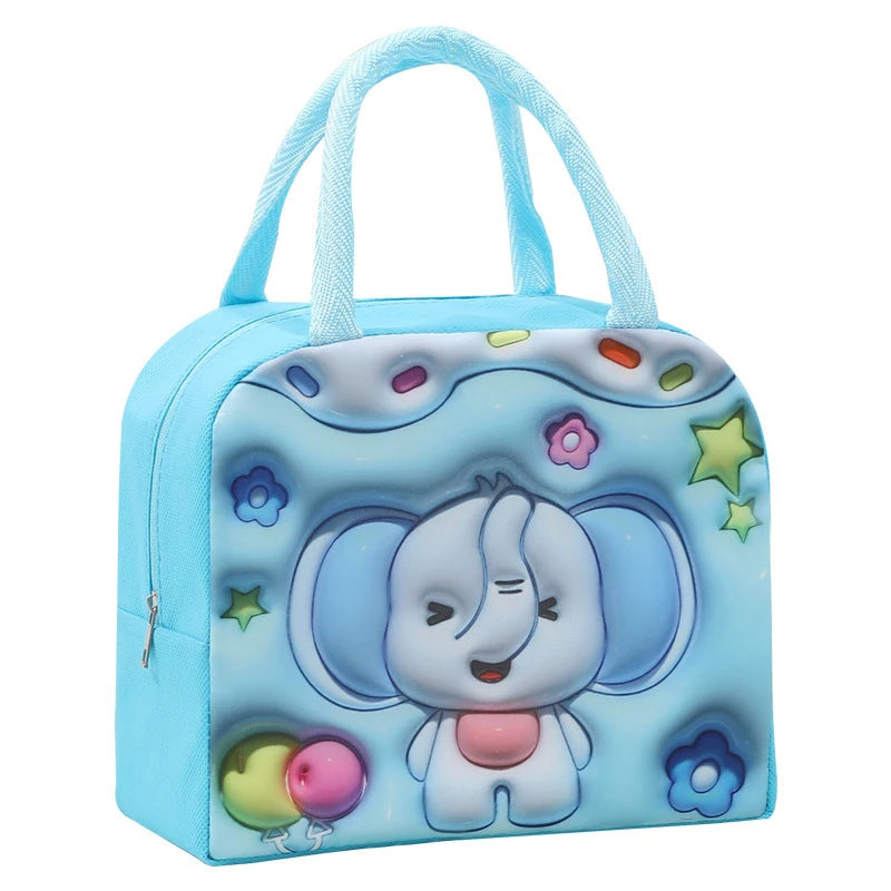 Cartoon Kawaii Portable Fridge Thermal Bag Women Children's School Thermal Insulated Lunch Box Tote Food Small Cooler Bag Pouch