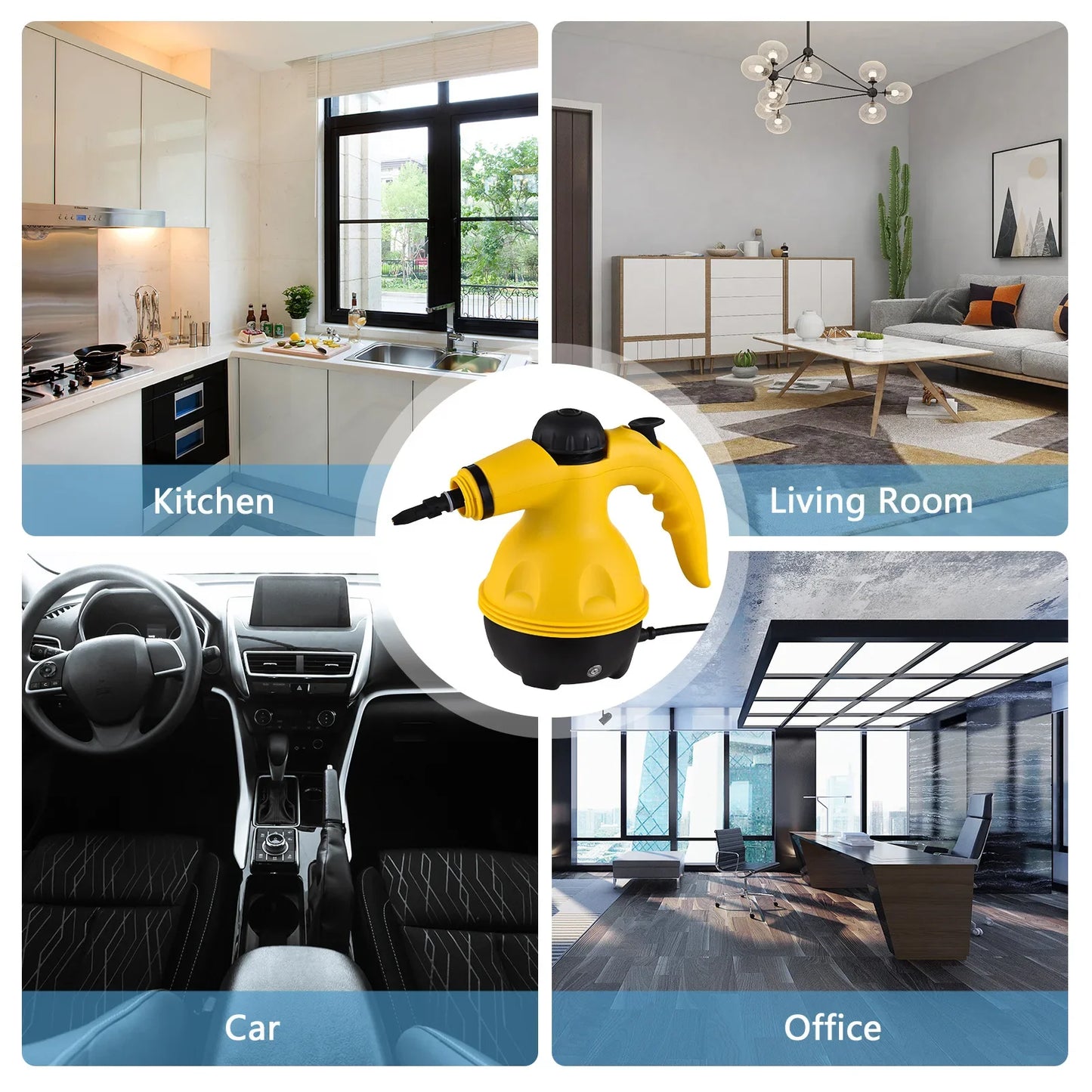 Portable Steam Cleaning Machine Suitable for a Variety of Places of Hand-held 1000W High Temperature Steamer Cleaning Machine