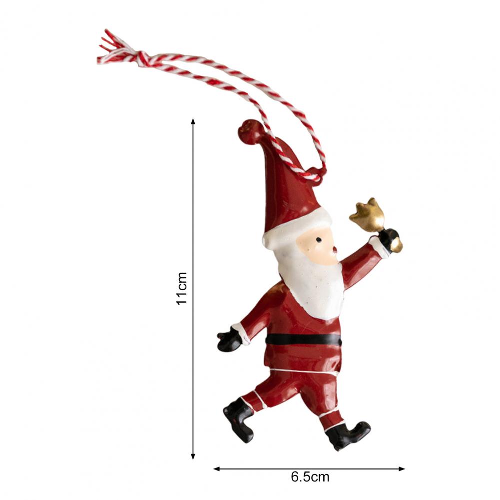 Christmas Pendant Exquisite Santa Claus Soldier Angel Shape Xmas Tree Hanging Ornaments for Festive Decoration