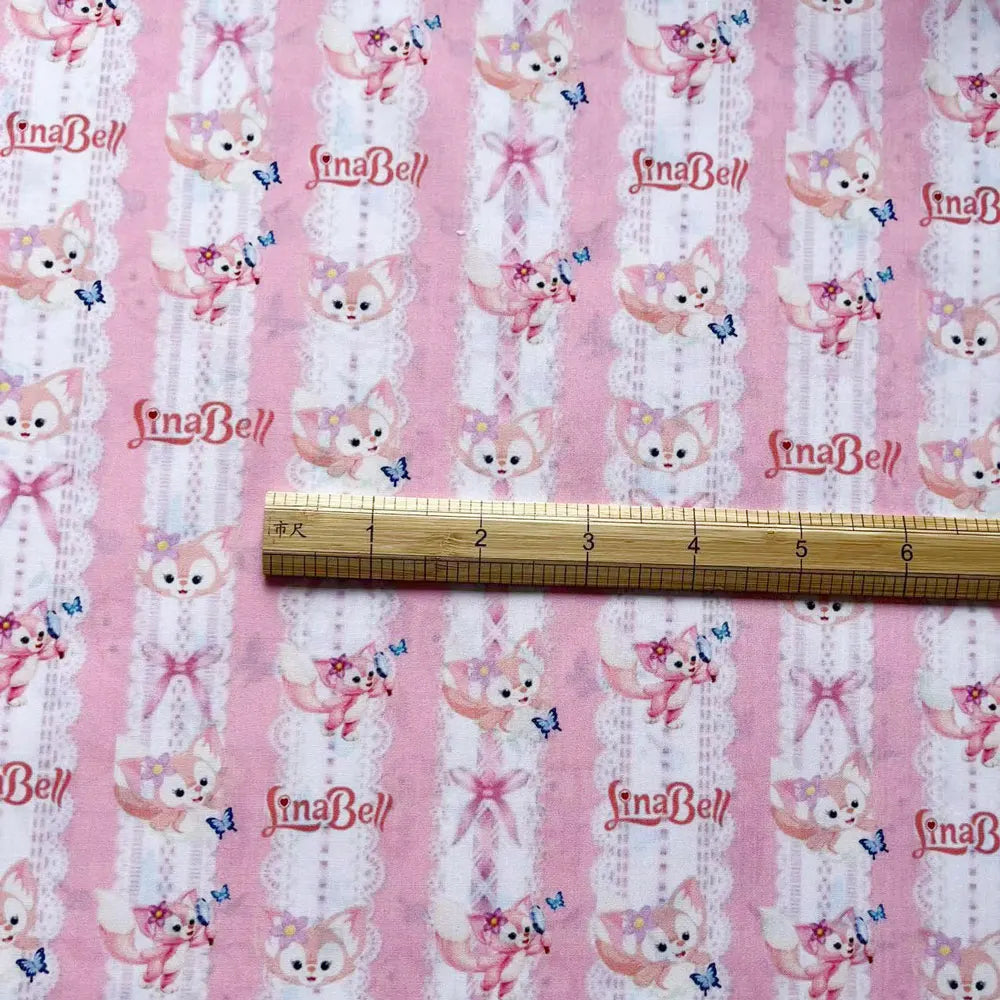 disney fabric 140x50CM Cartoon cotton fabric Patchwork Tissue Kid Home Textile Sewing Doll Dress Curtain Polyester cotton Fabric