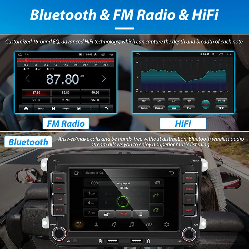 Android 13 Car Radio Carpaly For VW Volkswagen Golf 5 6 Touran Passat B6 Jetta MK5 Autoradio Multimedia Player Smart car systems