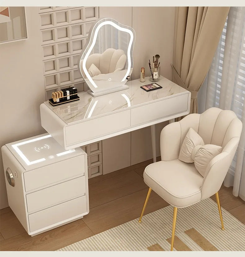 Organizer Wood Dressers Hotel Desk Storage Mobiles Organizer Dressers Sideboards Mirror Makeup Meubles De Chambre Bedroom Set