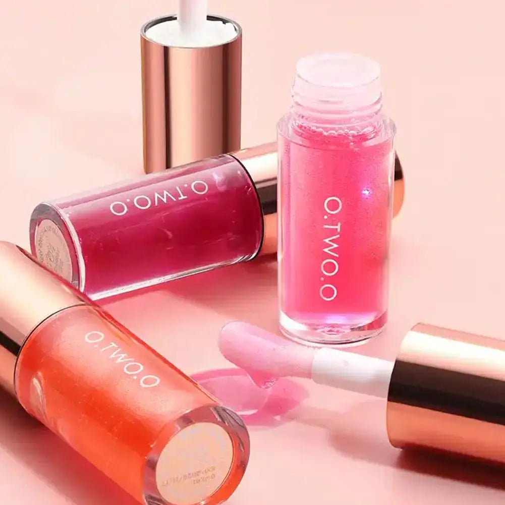 Lip Oil Gloss Lip Plumper Makeup Moisturizing NonSticky Sexy Water Glossy Glitter Primer Tint Lip Balm Care Cosmetics