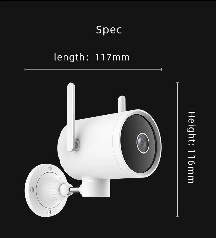 IMILAB Global Wifi Smart Outdoor Camera EC5 EC3 lite 2K Video Surveillance Floodlight Night Vision 360° Tracking For Mi Home APP