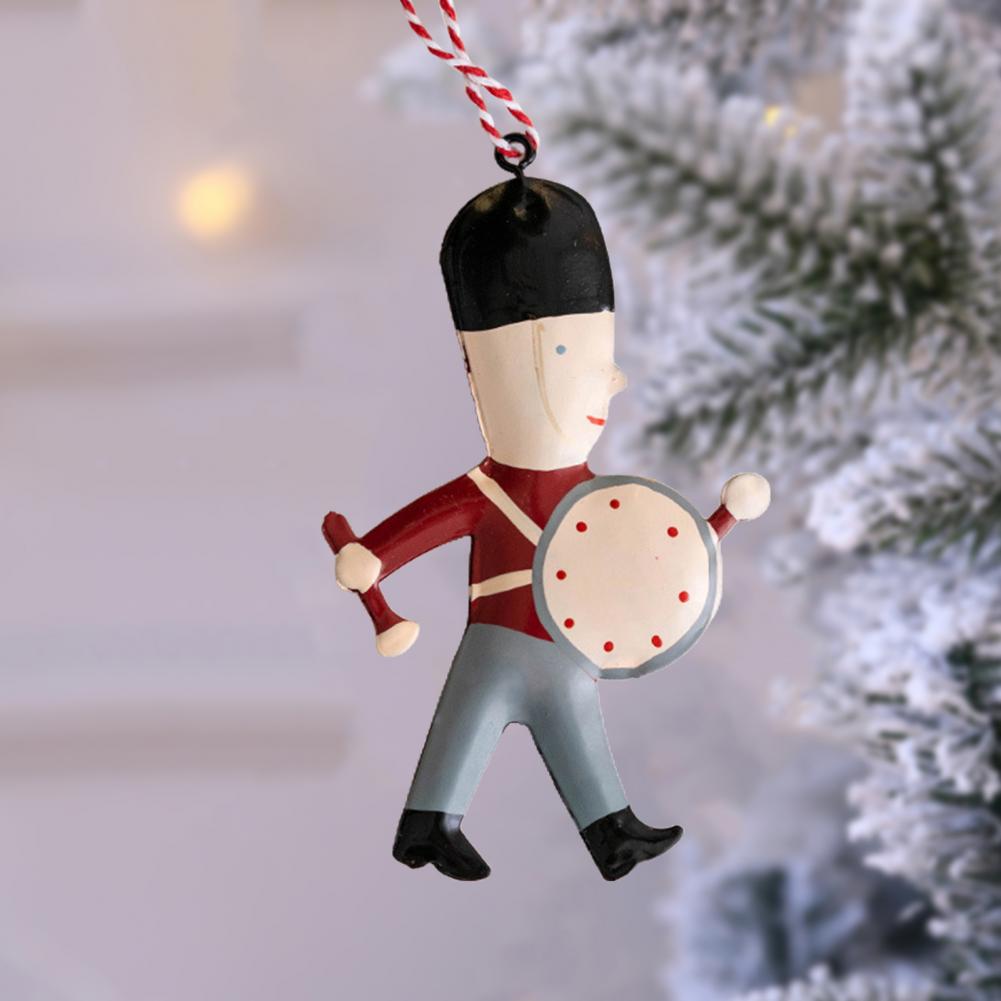 Christmas Pendant Exquisite Santa Claus Soldier Angel Shape Xmas Tree Hanging Ornaments for Festive Decoration