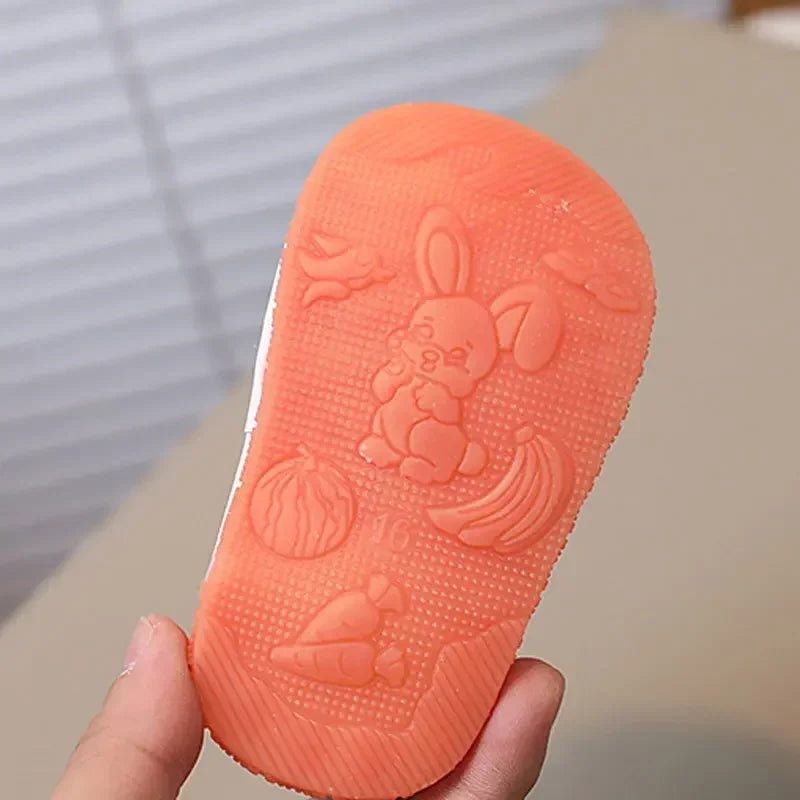 Newborn Baby Girls Boys Shoes Soft Non-slip Infant Toddler Leather First Walkers Autumn Winter Plush Warm Kids Cartoon Sneakers