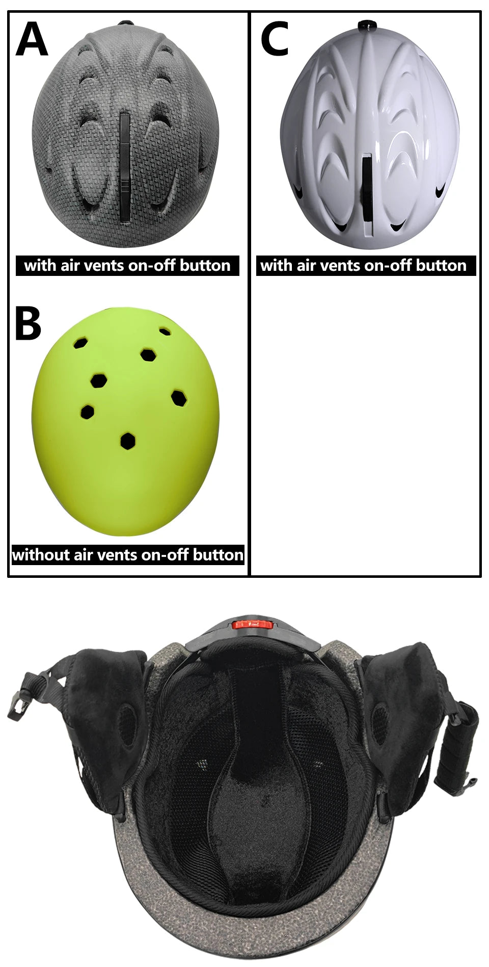 LOCLE Ski Helmet Men Women Integrally-molded Children Kids Skiing Helmet Skateboard Ski Snowboard Motorcycle Snowmobile Helmet