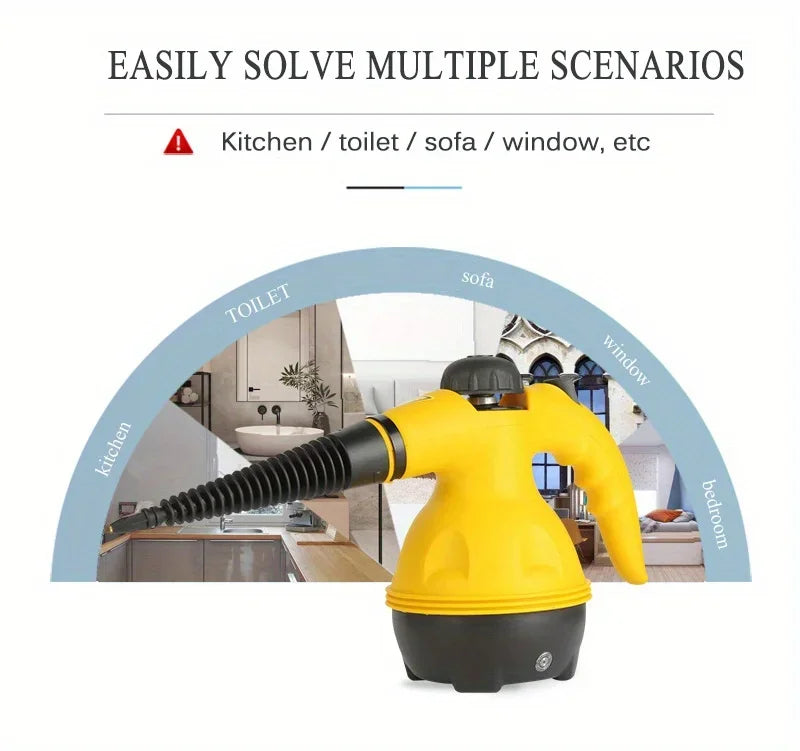 Portable Steam Cleaning Machine Suitable for a Variety of Places of Hand-held 1000W High Temperature Steamer Cleaning Machine