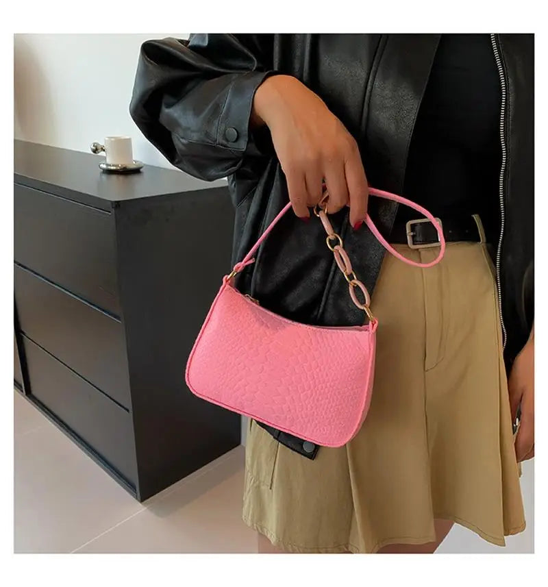 Fashion Felt Shoulder Bags For Women Women'S Subaxillary Bag Design Advanced Texture Armpit Handbags Purses Crescent Saddle Bag