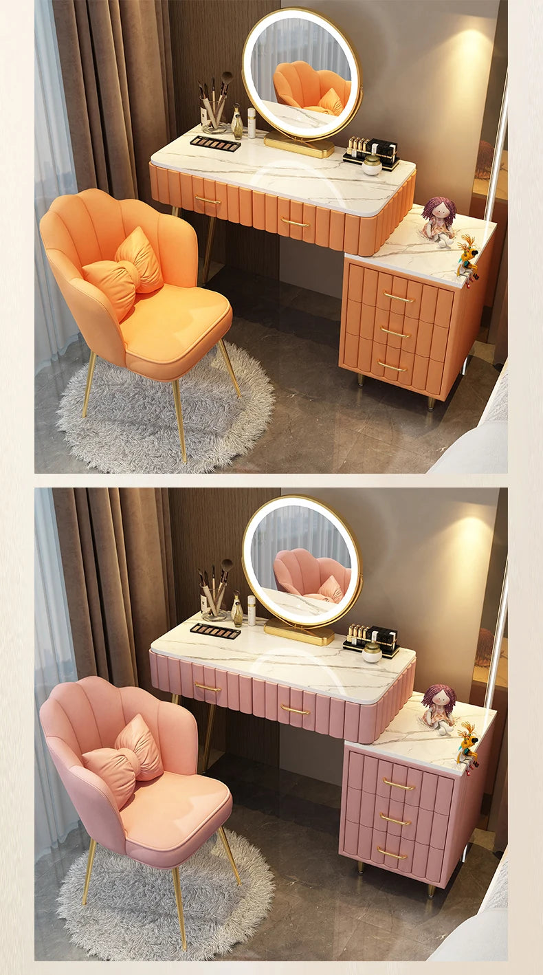Items Makeup Dressing Table Box Container Drawer Nordic Organizer Dressing Table Mirrors Woman Coiffeuse Dressers For Bedroom