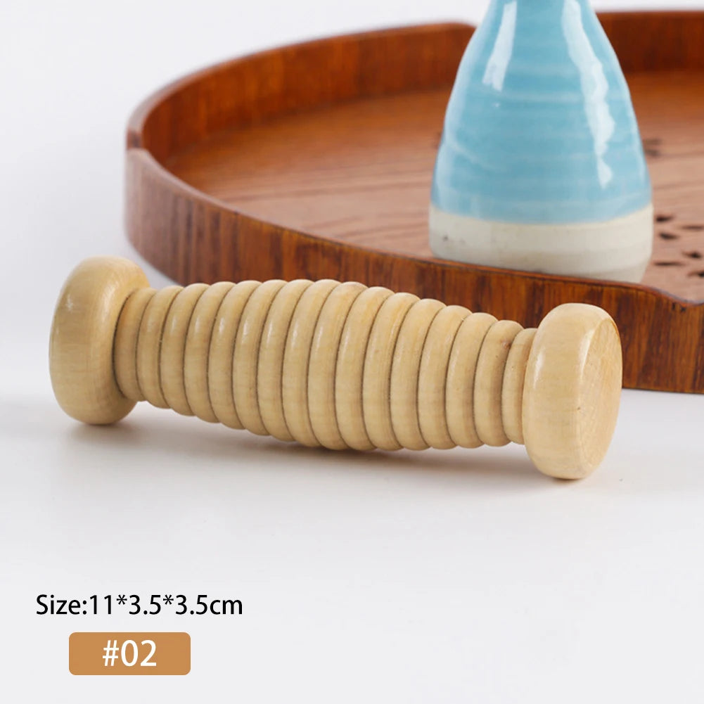 Home Wood Foot Massage Roller for Plantar Fasciitis Relief Deep Tissue Massage Tool Stress Relief Foot Massage Rpller Massager