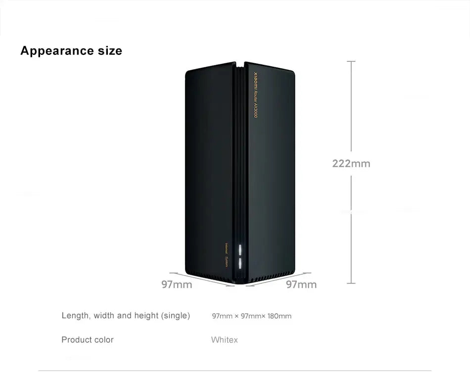 Original XIAOMI AX3000 Wifi Router Repeater Extend Gigabit Amplifier Signal Booster WIFI 6 Nord Vpn Super Mesh 5GHz Mijia App