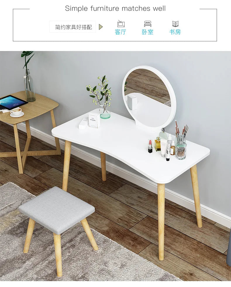 Bedroom Dresser Modern Dressing Table with Stool Mirror Dressing Table Bedroom Makeup Dressing Table Home Furniture