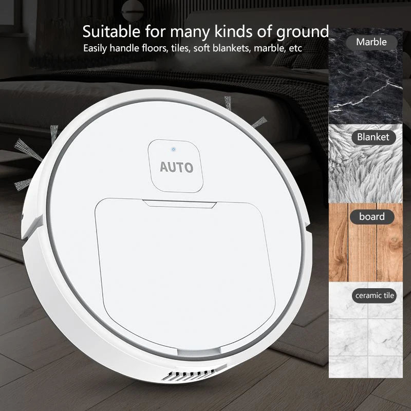 New Sweeping Robot Sweep Vacuum Cleaner Mopping Fully Automatic The Floor Mini Cleaner Home Use Intelligent 3 In1 Sweeper 