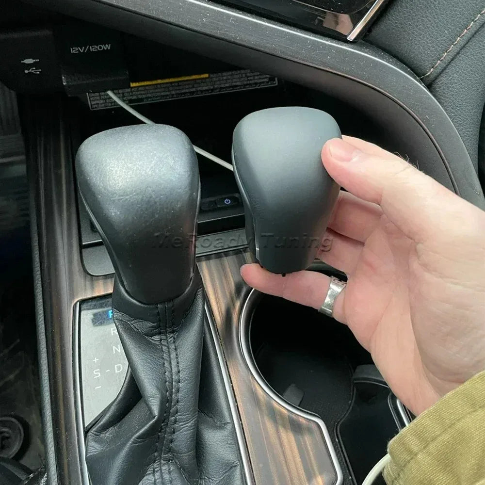 Auto leather shift knob gear stick shifter for Toyota Camry XV70 V70 2018 2019 2021 Levin Yaris Avalon Corolla 2020 accessories