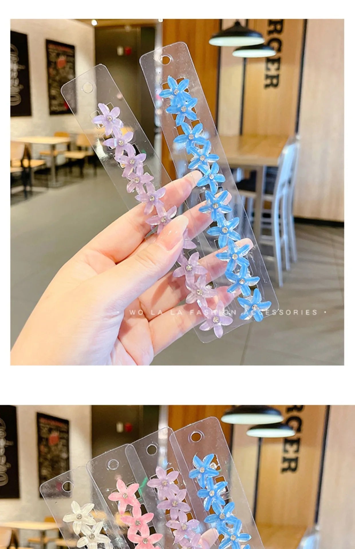 Cute Little Flower Mini Hairpin for Girls Sweet Temperament for Children Simple Braided Hair Ponytail Side Clip Hair Ornament