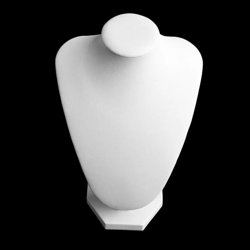 Faux Leather Mannequin Jewelry Necklace Display Holder Neck Bust Stand Showcase Show Decorate Hot