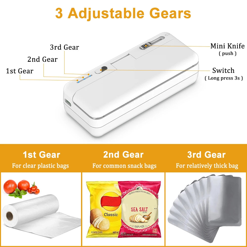 Sealing Heater Plastics Bag Sealing Machine Mini Portable Thermal Sealer For Food Handheld Plastic Bag Sealants