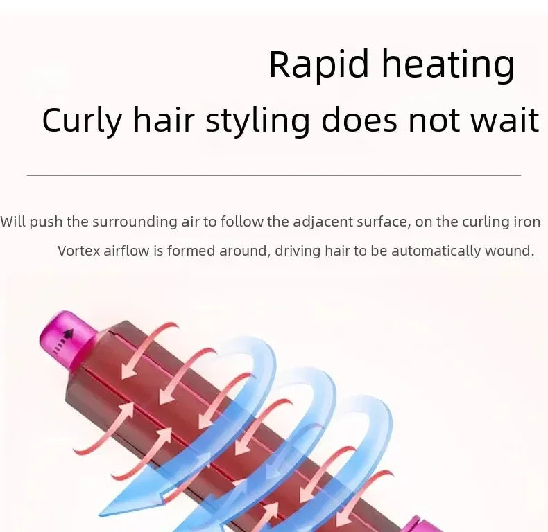 electric hair brush Hot Air Brush5in1 فرشاة شعرAutomatic Curling Iron Straight Curling Dual-use Home Appliancesفرشاة شعر لاسلكية