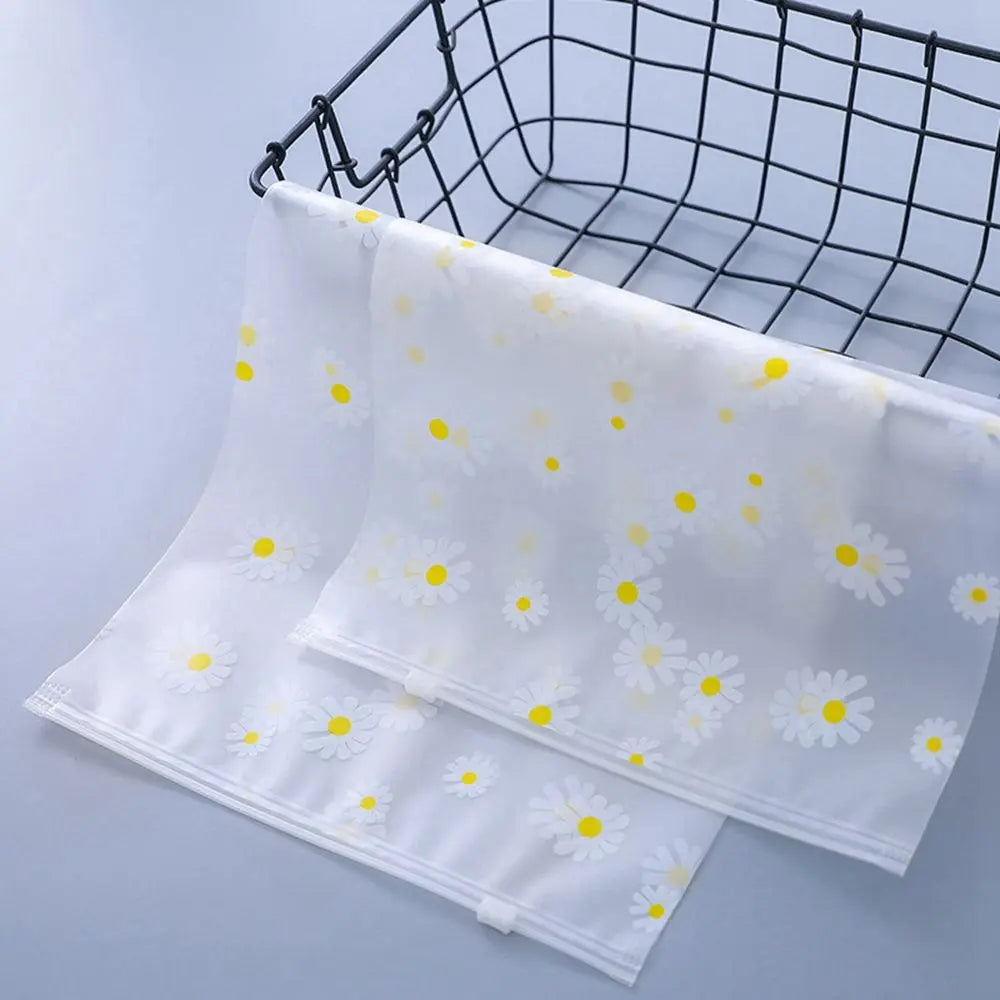 Cartoon Style Transparent Travel Bag Waterproof Shoes Bag Make Up Storage Organizer Pouch Plastic Packing Bag Zip Lock Storage
