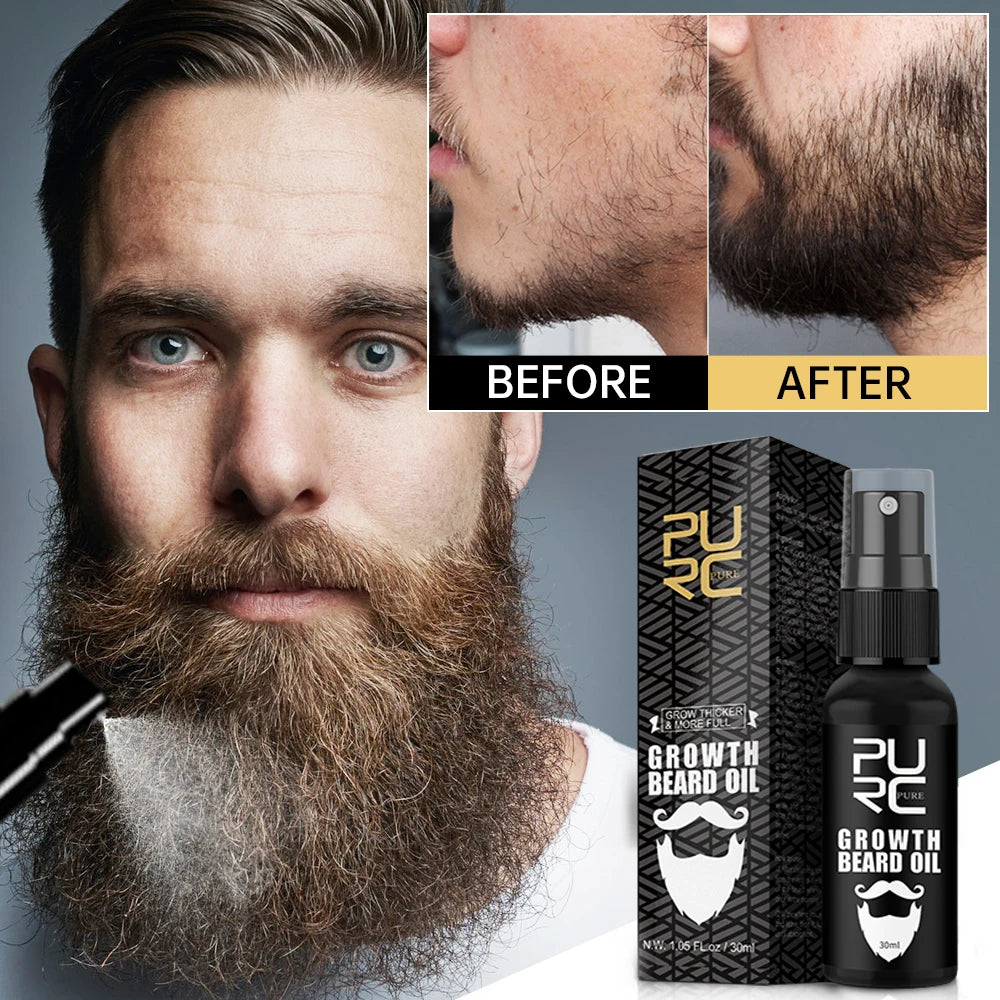 PURC Beard Oil for Men Nourishing Soften Beard Grooming Treatment Hair Oil Beard Care