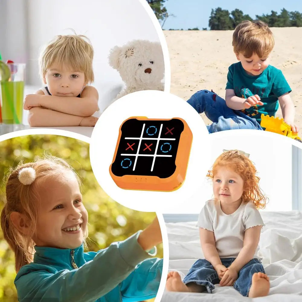 Electronic Tic-Tac-Toe Game Children's Electronic Toys Chess Set Board Games Chess Board Game For Family For Indoor Party
