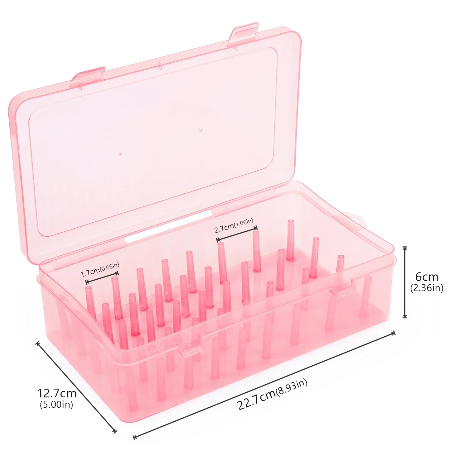 42 Axis Sewing Threads Box Bobbins Storage Case Transparent Needle Spool 24 Grids Organizer Household DIY Sewing Accessories