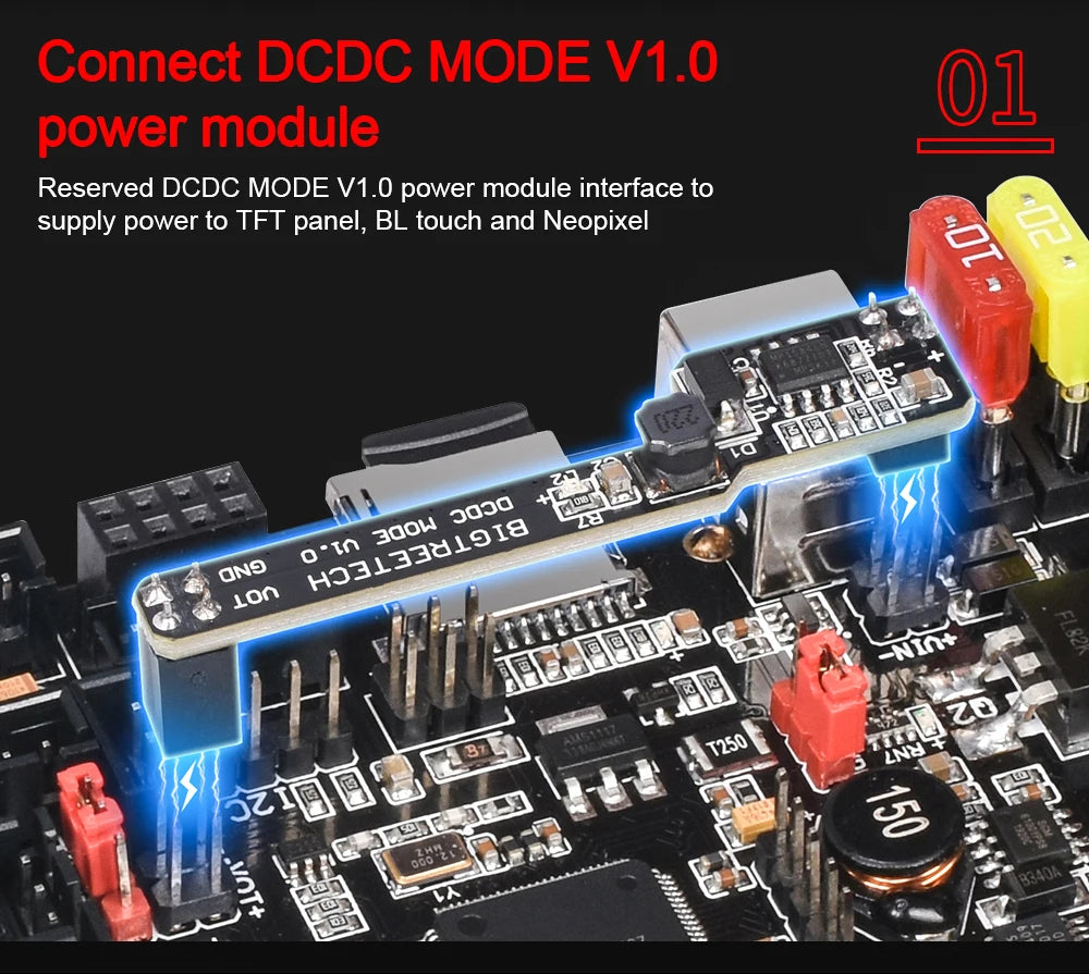 BIGTREETECH SKR V1.4 Turbo 32 Bit Motherboard PITFT50 Touch Screen TMC2209 TMC2208UART Driver For Voron V2.4 3D Printer