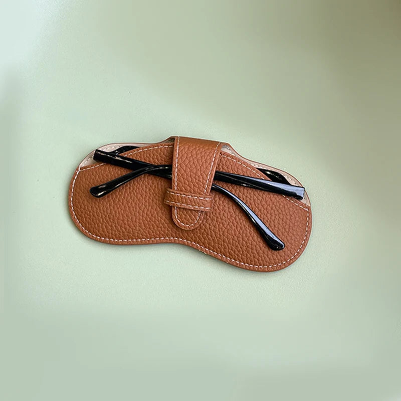Glasses Case Women Leather Soft Glasses Bag Fashion Portable Sunglasses Box Bag Accessories Eyeglasses Case Sunglasses Box