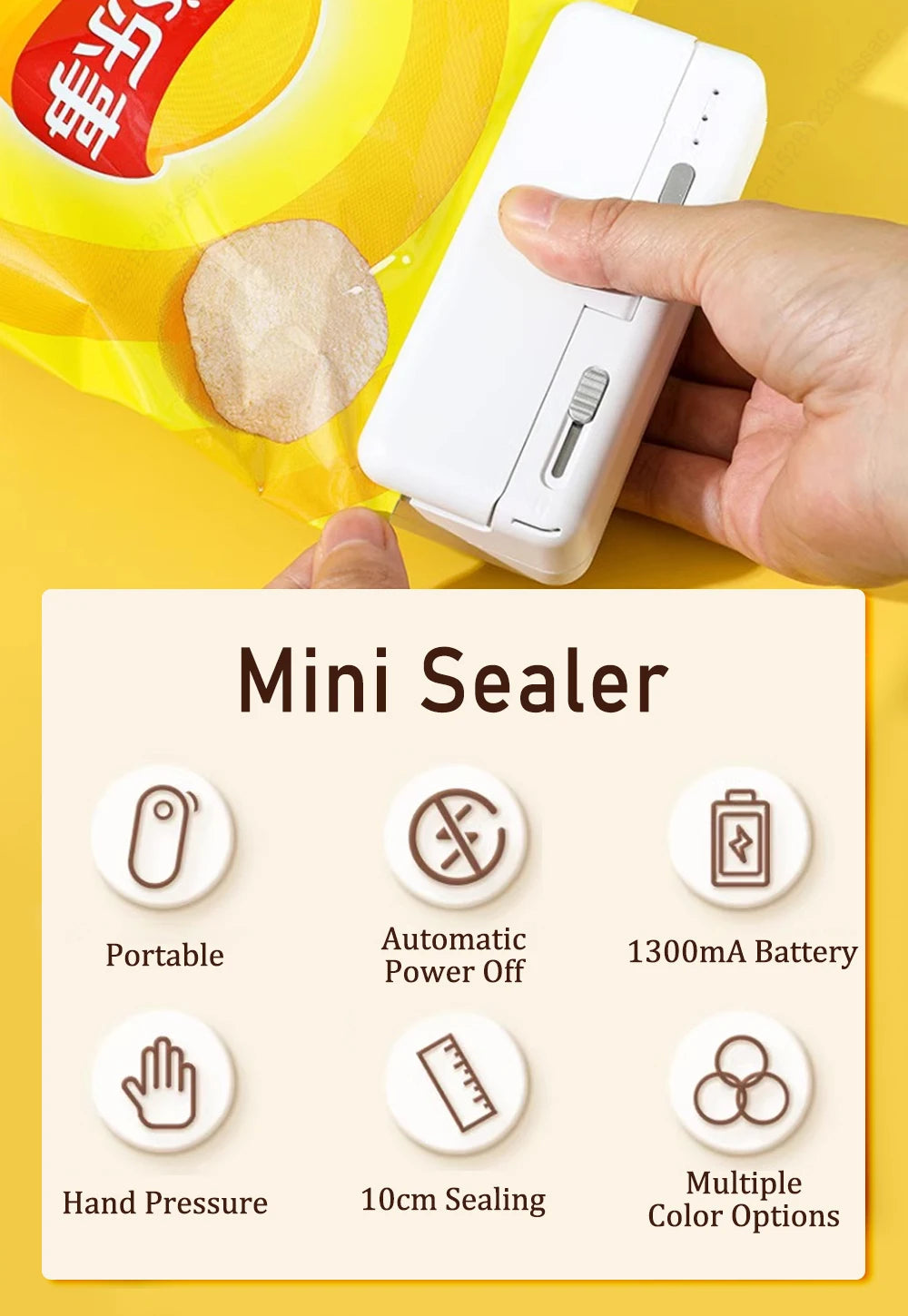 Sealing Heater Plastics Bag Sealing Machine Mini Portable Thermal Sealer For Food Handheld Plastic Bag Sealants