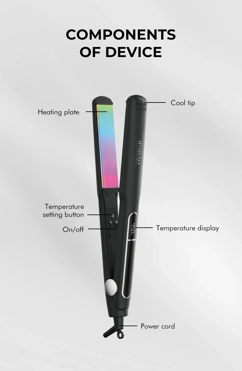 IPARAH Hair Straightener Professional Straightener for Hair Women Electric Hair straightening Brushes Barber Salon Tools P-123