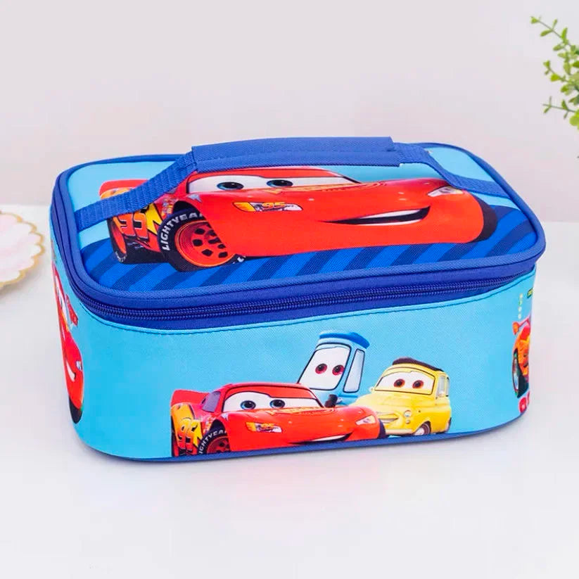Disney cartoon frozen cars avenger Spider-Man cute lunch box bag kitty handbag Outdoor tote bag