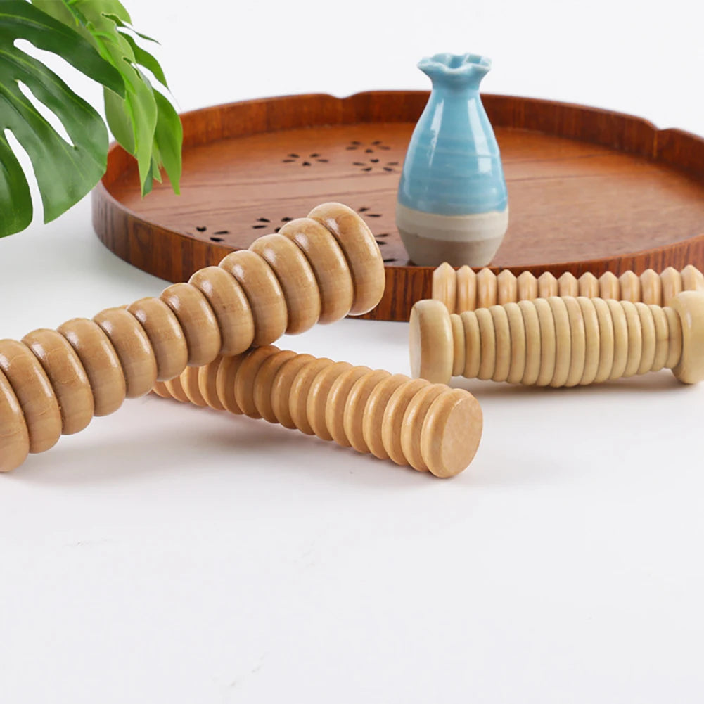 Home Wood Foot Massage Roller for Plantar Fasciitis Relief Deep Tissue Massage Tool Stress Relief Foot Massage Rpller Massager